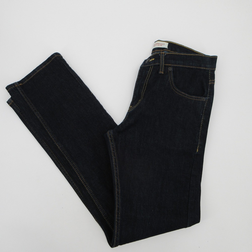 Levis Performance 511 Slim Dark Wash Indigo Jeans W28 L28 Womens 16 REG